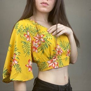 Floral crop top